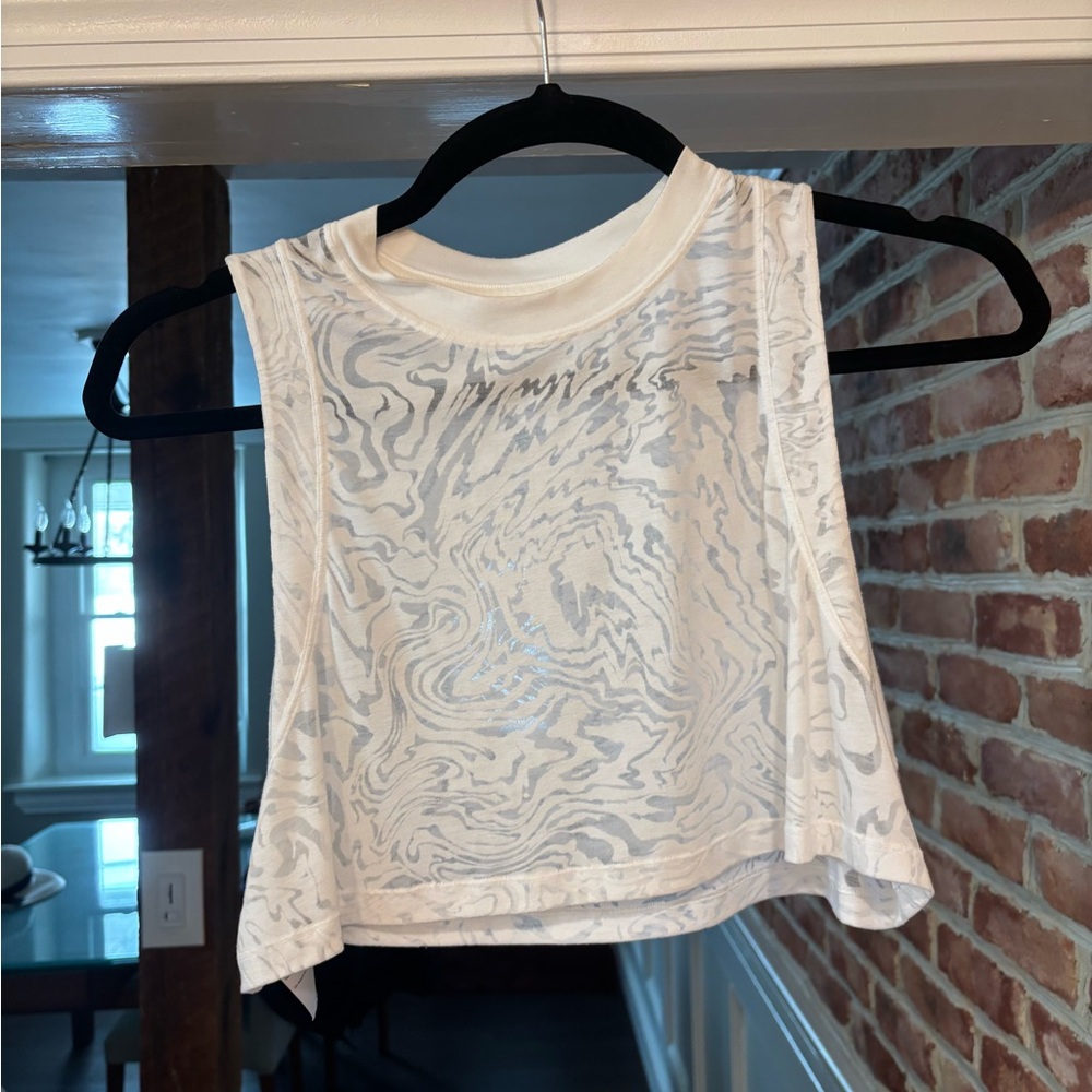 Lululemon Cropped White Tank